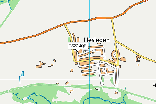 TS27 4QR map - OS VectorMap District (Ordnance Survey) TS27 4QR map - OS VectorMap District (Ordnance Survey)