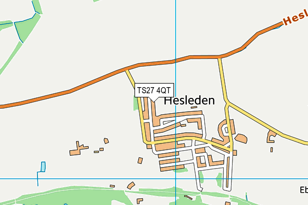 TS27 4QT map - OS VectorMap District (Ordnance Survey) TS27 4QT map - OS VectorMap District (Ordnance Survey)