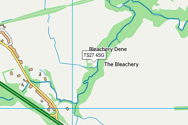 TS27 4SG map - OS VectorMap District (Ordnance Survey) TS27 4SG map - OS VectorMap District (Ordnance Survey)