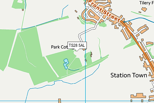 TS28 5AL map - OS VectorMap District (Ordnance Survey)