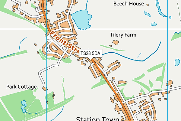 TS28 5DA map - OS VectorMap District (Ordnance Survey) TS28 5DA map - OS VectorMap District (Ordnance Survey)
