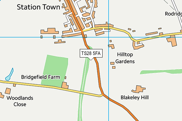 TS28 5FA map - OS VectorMap District (Ordnance Survey) TS28 5FA map - OS VectorMap District (Ordnance Survey)