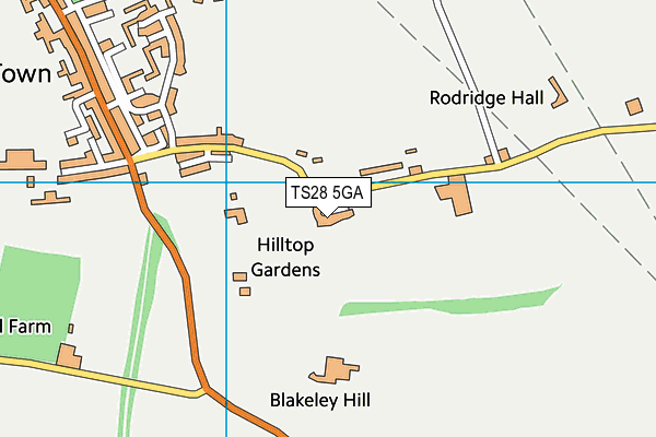 TS28 5GA map - OS VectorMap District (Ordnance Survey) TS28 5GA map - OS VectorMap District (Ordnance Survey)