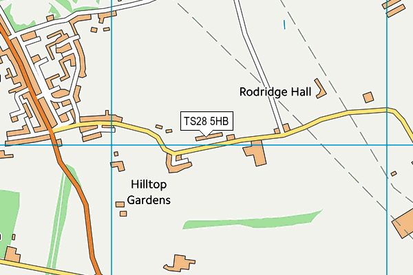 TS28 5HB map - OS VectorMap District (Ordnance Survey)