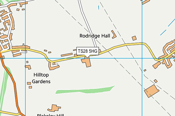 TS28 5HG map - OS VectorMap District (Ordnance Survey) TS28 5HG map - OS VectorMap District (Ordnance Survey)