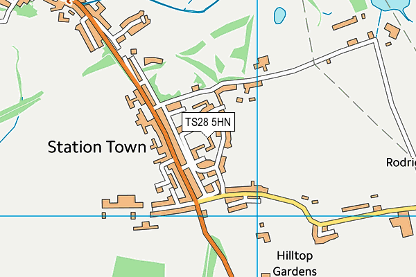 TS28 5HN map - OS VectorMap District (Ordnance Survey) TS28 5HN map - OS VectorMap District (Ordnance Survey)