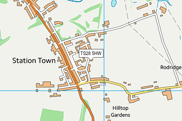 TS28 5HW map - OS VectorMap District (Ordnance Survey) TS28 5HW map - OS VectorMap District (Ordnance Survey)