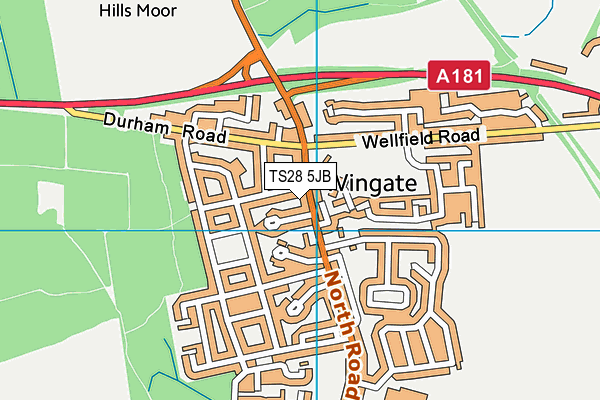 TS28 5JB map - OS VectorMap District (Ordnance Survey) TS28 5JB map - OS VectorMap District (Ordnance Survey)
