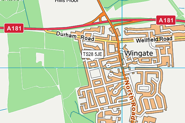 TS28 5JE map - OS VectorMap District (Ordnance Survey) TS28 5JE map - OS VectorMap District (Ordnance Survey)