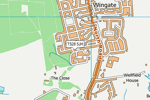 TS28 5JH map - OS VectorMap District (Ordnance Survey) TS28 5JH map - OS VectorMap District (Ordnance Survey)