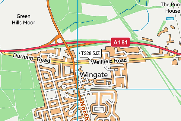 TS28 5JZ map - OS VectorMap District (Ordnance Survey) TS28 5JZ map - OS VectorMap District (Ordnance Survey)