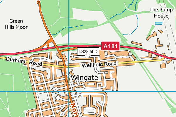 TS28 5LD map - OS VectorMap District (Ordnance Survey) TS28 5LD map - OS VectorMap District (Ordnance Survey)