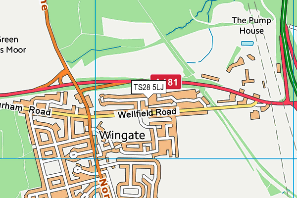 TS28 5LJ map - OS VectorMap District (Ordnance Survey) TS28 5LJ map - OS VectorMap District (Ordnance Survey)