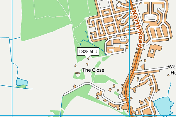 TS28 5LU map - OS VectorMap District (Ordnance Survey) TS28 5LU map - OS VectorMap District (Ordnance Survey)
