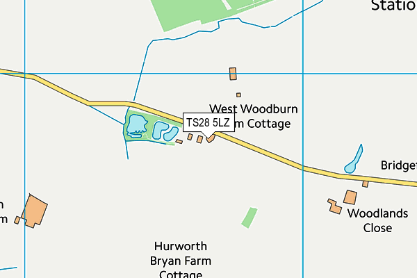 TS28 5LZ map - OS VectorMap District (Ordnance Survey) TS28 5LZ map - OS VectorMap District (Ordnance Survey)