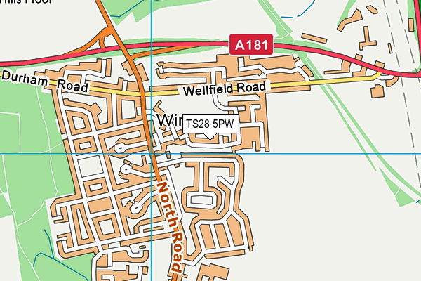TS28 5PW map - OS VectorMap District (Ordnance Survey) TS28 5PW map - OS VectorMap District (Ordnance Survey)