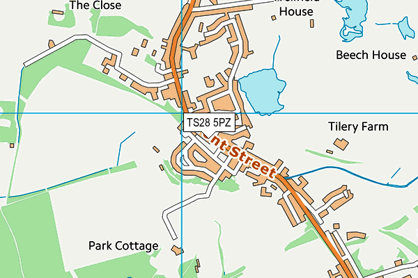 TS28 5PZ map - OS VectorMap District (Ordnance Survey) TS28 5PZ map - OS VectorMap District (Ordnance Survey)