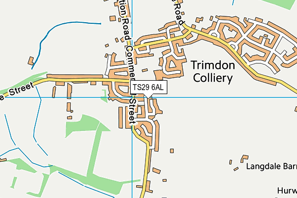 TS29 6AL map - OS VectorMap District (Ordnance Survey) TS29 6AL map - OS VectorMap District (Ordnance Survey)