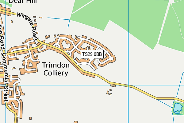 TS29 6BB map - OS VectorMap District (Ordnance Survey) TS29 6BB map - OS VectorMap District (Ordnance Survey)