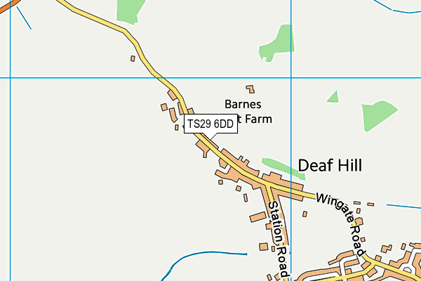 TS29 6DD map - OS VectorMap District (Ordnance Survey) TS29 6DD map - OS VectorMap District (Ordnance Survey)