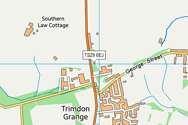 TS29 6EJ map - OS VectorMap District (Ordnance Survey) TS29 6EJ map - OS VectorMap District (Ordnance Survey)