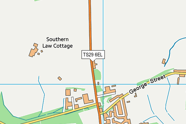 TS29 6EL map - OS VectorMap District (Ordnance Survey) TS29 6EL map - OS VectorMap District (Ordnance Survey)