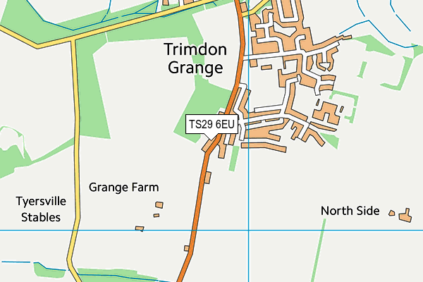 TS29 6EU map - OS VectorMap District (Ordnance Survey) TS29 6EU map - OS VectorMap District (Ordnance Survey)