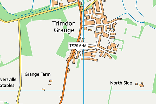TS29 6HA map - OS VectorMap District (Ordnance Survey) TS29 6HA map - OS VectorMap District (Ordnance Survey)