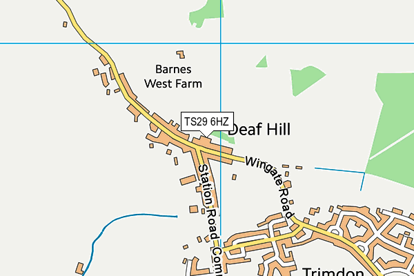 TS29 6HZ map - OS VectorMap District (Ordnance Survey) TS29 6HZ map - OS VectorMap District (Ordnance Survey)