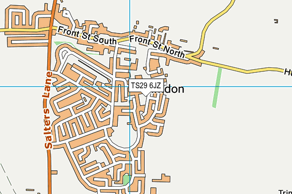 TS29 6JZ map - OS VectorMap District (Ordnance Survey) TS29 6JZ map - OS VectorMap District (Ordnance Survey)