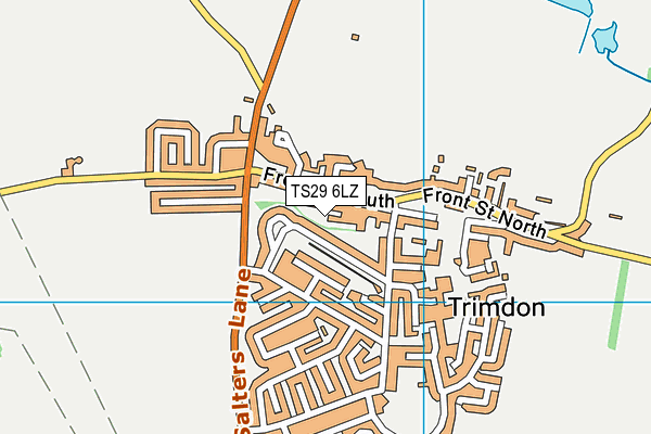 TS29 6LZ map - OS VectorMap District (Ordnance Survey)