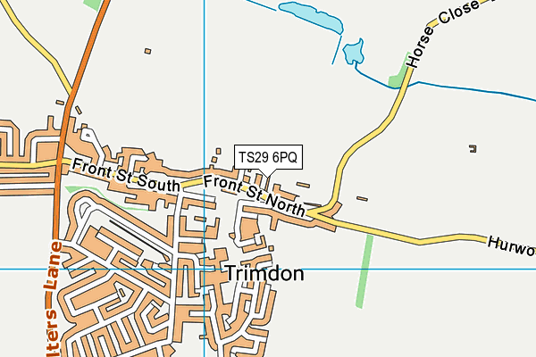 TS29 6PQ map - OS VectorMap District (Ordnance Survey) TS29 6PQ map - OS VectorMap District (Ordnance Survey)