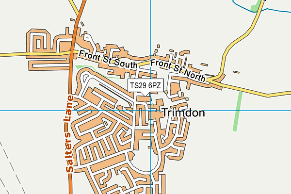 TS29 6PZ map - OS VectorMap District (Ordnance Survey) TS29 6PZ map - OS VectorMap District (Ordnance Survey)