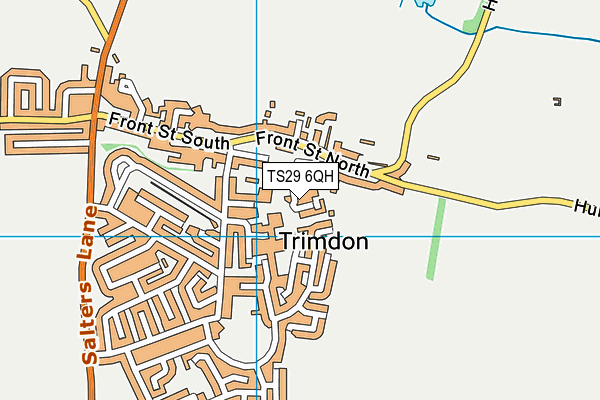 TS29 6QH map - OS VectorMap District (Ordnance Survey) TS29 6QH map - OS VectorMap District (Ordnance Survey)