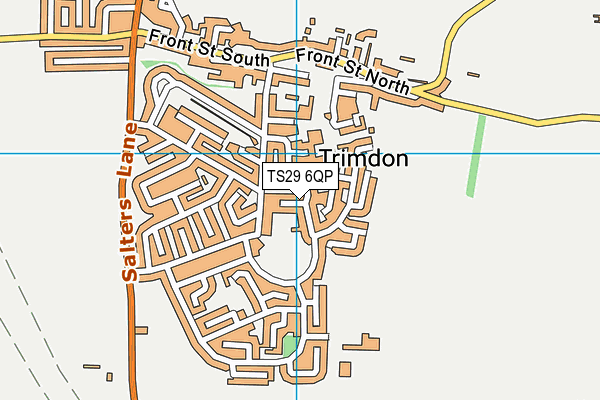 TS29 6QP map - OS VectorMap District (Ordnance Survey) TS29 6QP map - OS VectorMap District (Ordnance Survey)