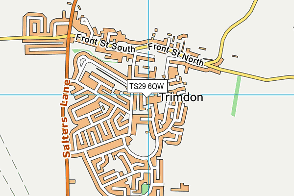 TS29 6QW map - OS VectorMap District (Ordnance Survey) TS29 6QW map - OS VectorMap District (Ordnance Survey)