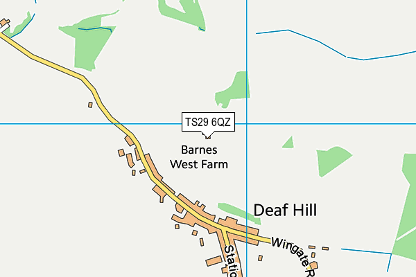 TS29 6QZ map - OS VectorMap District (Ordnance Survey) TS29 6QZ map - OS VectorMap District (Ordnance Survey)