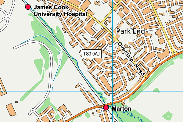 TS3 0AJ map - OS VectorMap District (Ordnance Survey) TS3 0AJ map - OS VectorMap District (Ordnance Survey)
