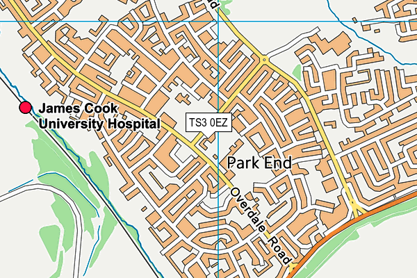 TS3 0EZ map - OS VectorMap District (Ordnance Survey) TS3 0EZ map - OS VectorMap District (Ordnance Survey)