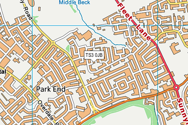 TS3 0JB map - OS VectorMap District (Ordnance Survey) TS3 0JB map - OS VectorMap District (Ordnance Survey)