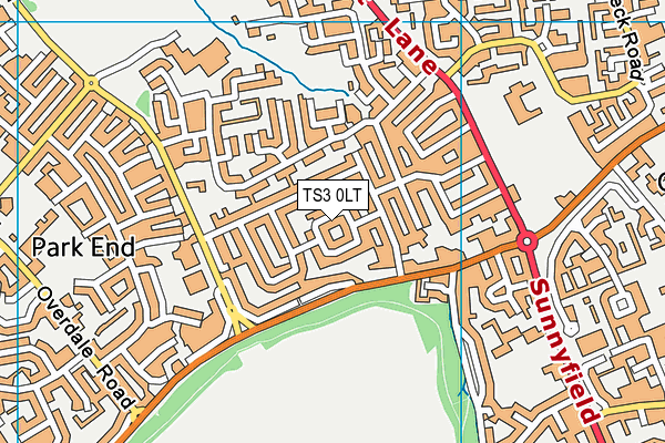 TS3 0LT map - OS VectorMap District (Ordnance Survey) TS3 0LT map - OS VectorMap District (Ordnance Survey)
