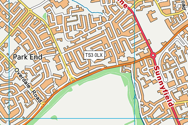 TS3 0LX map - OS VectorMap District (Ordnance Survey) TS3 0LX map - OS VectorMap District (Ordnance Survey)