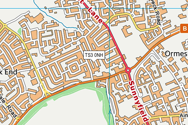TS3 0NH map - OS VectorMap District (Ordnance Survey) TS3 0NH map - OS VectorMap District (Ordnance Survey)