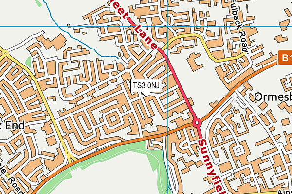 TS3 0NJ map - OS VectorMap District (Ordnance Survey) TS3 0NJ map - OS VectorMap District (Ordnance Survey)