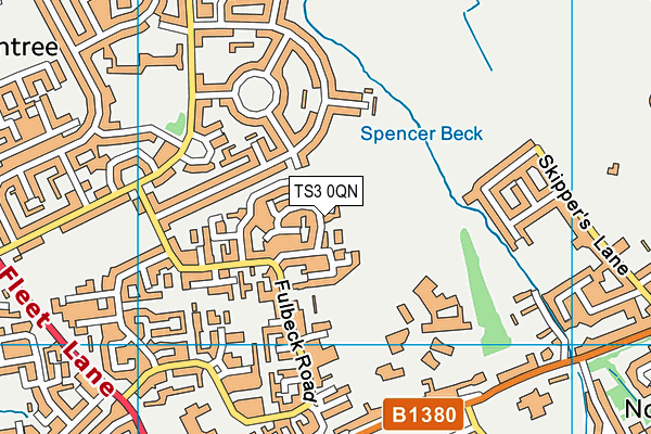 TS3 0QN map - OS VectorMap District (Ordnance Survey) TS3 0QN map - OS VectorMap District (Ordnance Survey)
