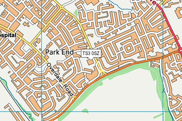 TS3 0SZ map - OS VectorMap District (Ordnance Survey) TS3 0SZ map - OS VectorMap District (Ordnance Survey)