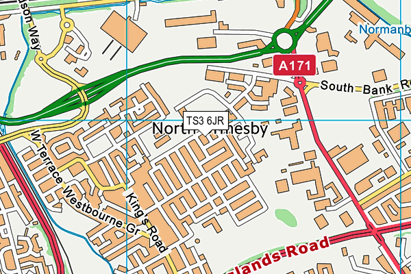 TS3 6JR map - OS VectorMap District (Ordnance Survey) TS3 6JR map - OS VectorMap District (Ordnance Survey)