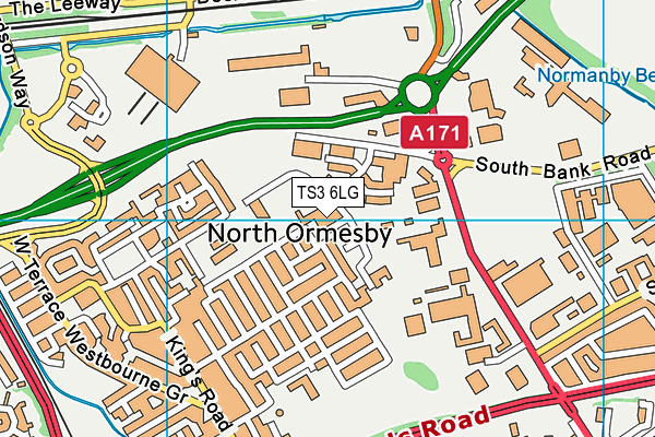 TS3 6LG map - OS VectorMap District (Ordnance Survey) TS3 6LG map - OS VectorMap District (Ordnance Survey)