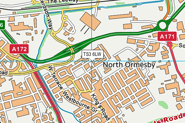 TS3 6LW map - OS VectorMap District (Ordnance Survey) TS3 6LW map - OS VectorMap District (Ordnance Survey)