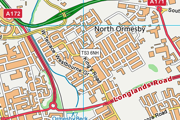 TS3 6NH map - OS VectorMap District (Ordnance Survey) TS3 6NH map - OS VectorMap District (Ordnance Survey)